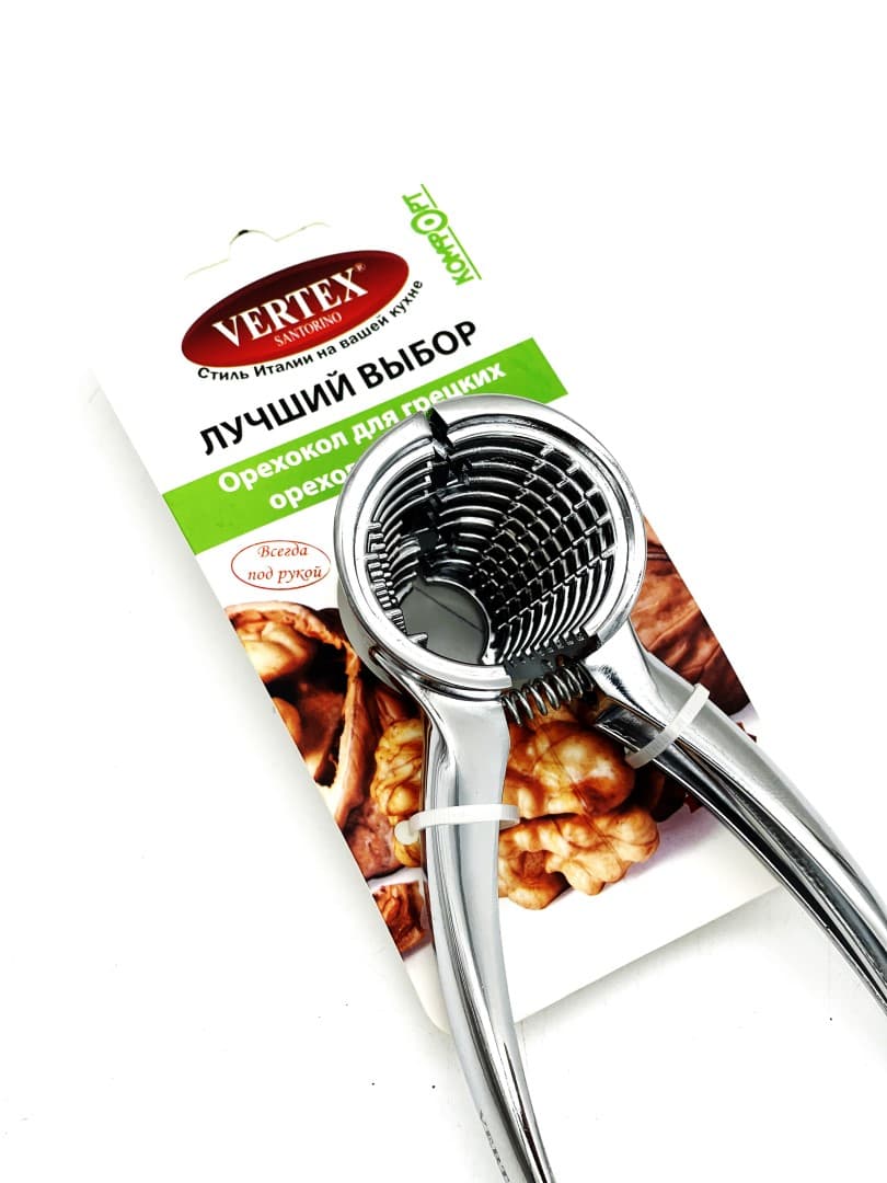 Орехокол для грецких орехов и фундука (цинковый сплав),Vertex-Comfort 1315-VS