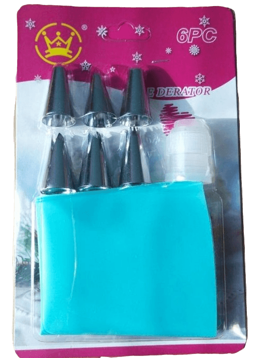 Мешком кондитерским с насадки 6шт, переходником CAKE DERATOR