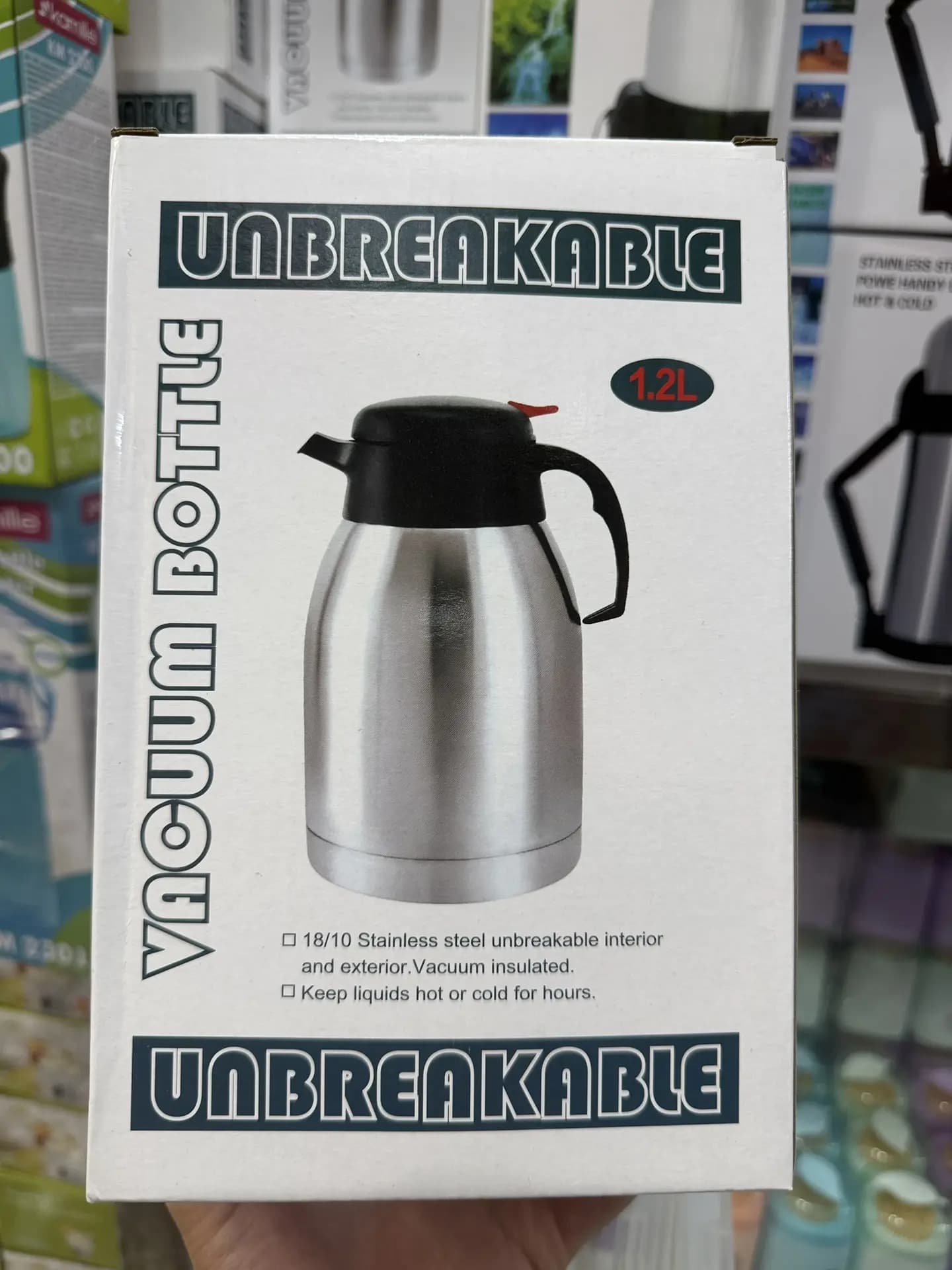 Термос-кофейник с полукруглой ручкой, 2000мл "VACUUM BOTTLE"