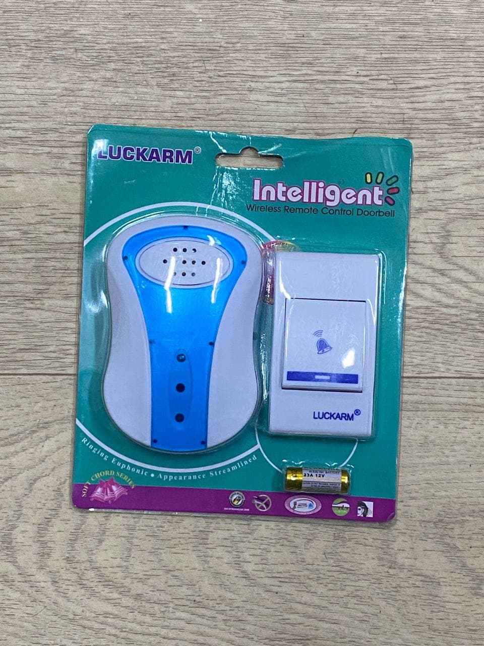 Беспроводной звонок дверной на батарейках на дверь, 100м, "Intelligent"