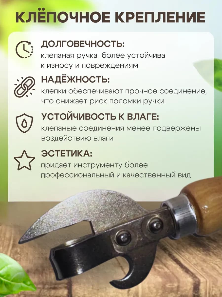 Открывашка с деревянной ручкой "Лакированная"