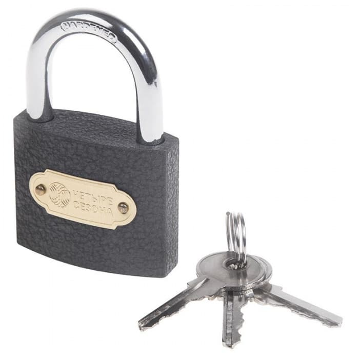 Замок навесной "Чугун" , 75 мм, 3 ключа