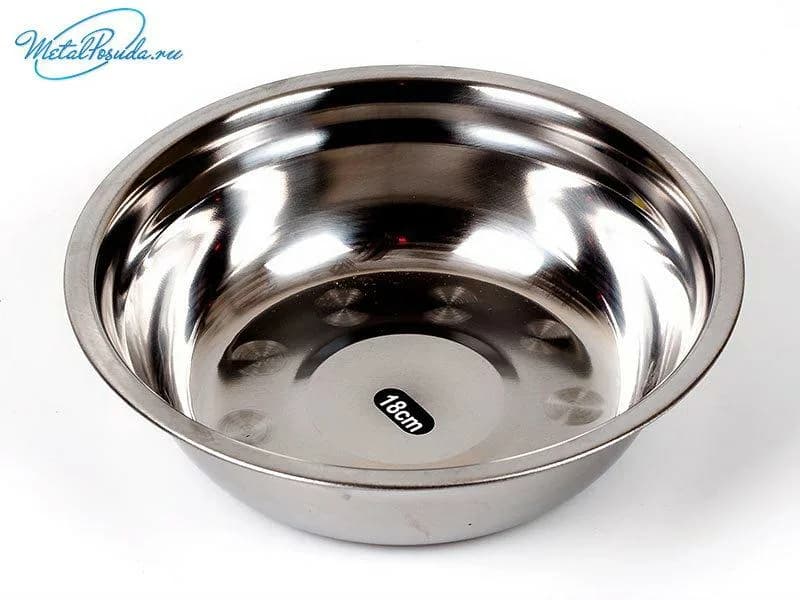 Миска из нержавеющей стали МЭЙЛИ «STAINLESS STEEL» 18 см