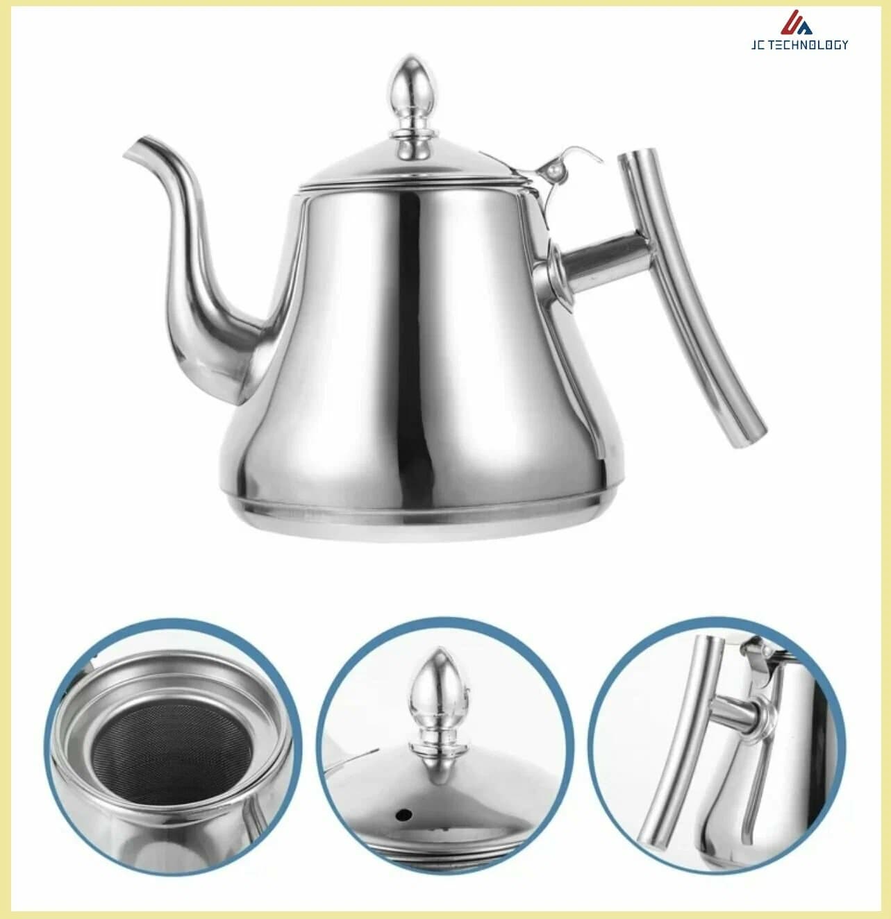 Чайник заварочный с ситечком из нержавеющей стали 1,5 л "Classy Kettle"