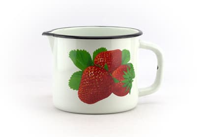 Кружка эмал 1,4л без крышки с рис со сливом 01-0108/4М