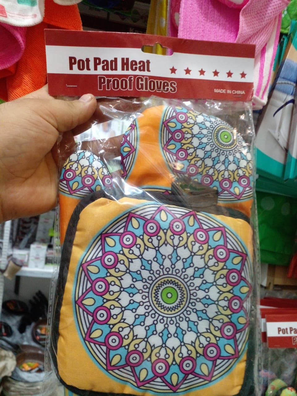 Набор прихваток-рукавиц, 2 шт "Pot Pad Heat Proof Gloves"