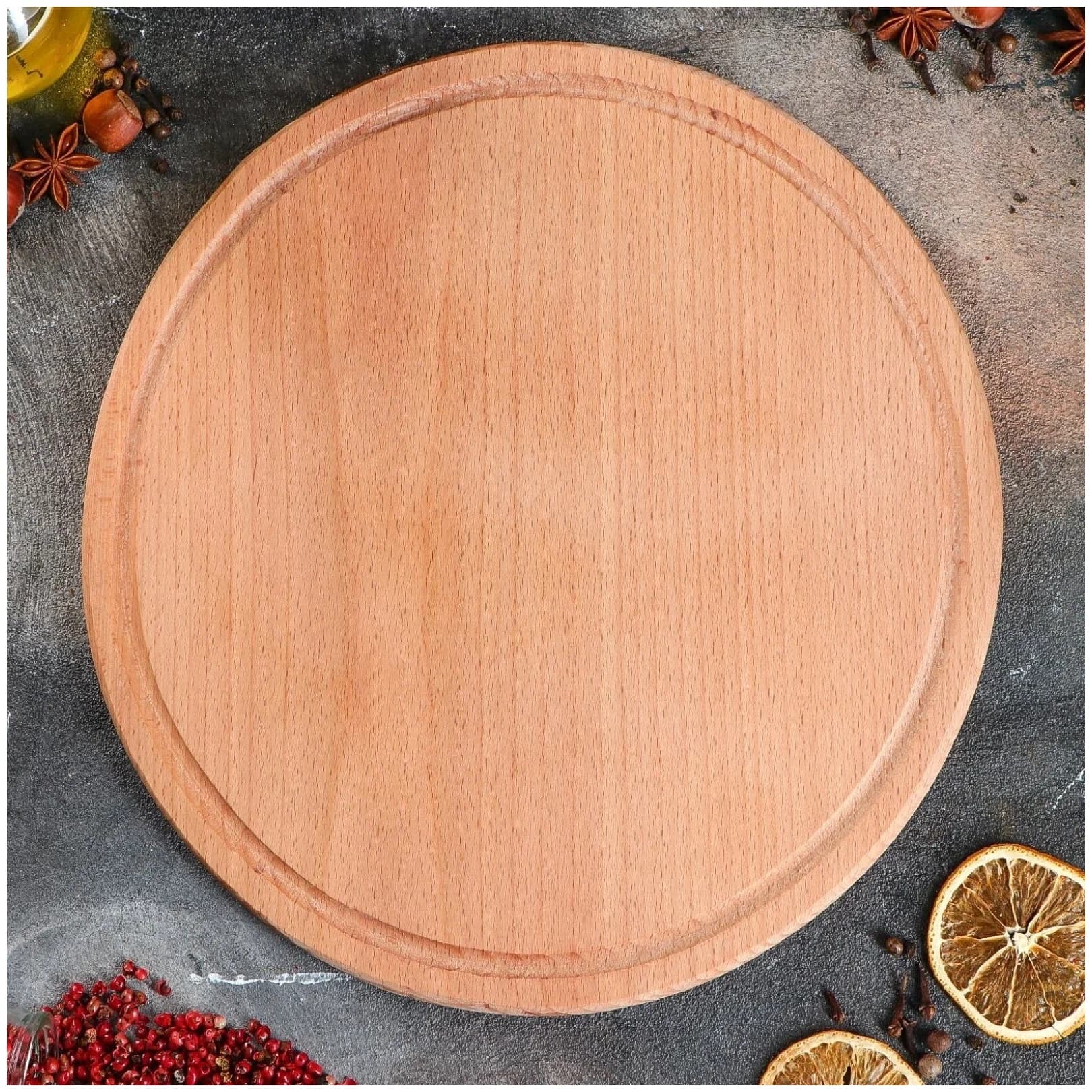 Доска разделочная, круглая, 35 см