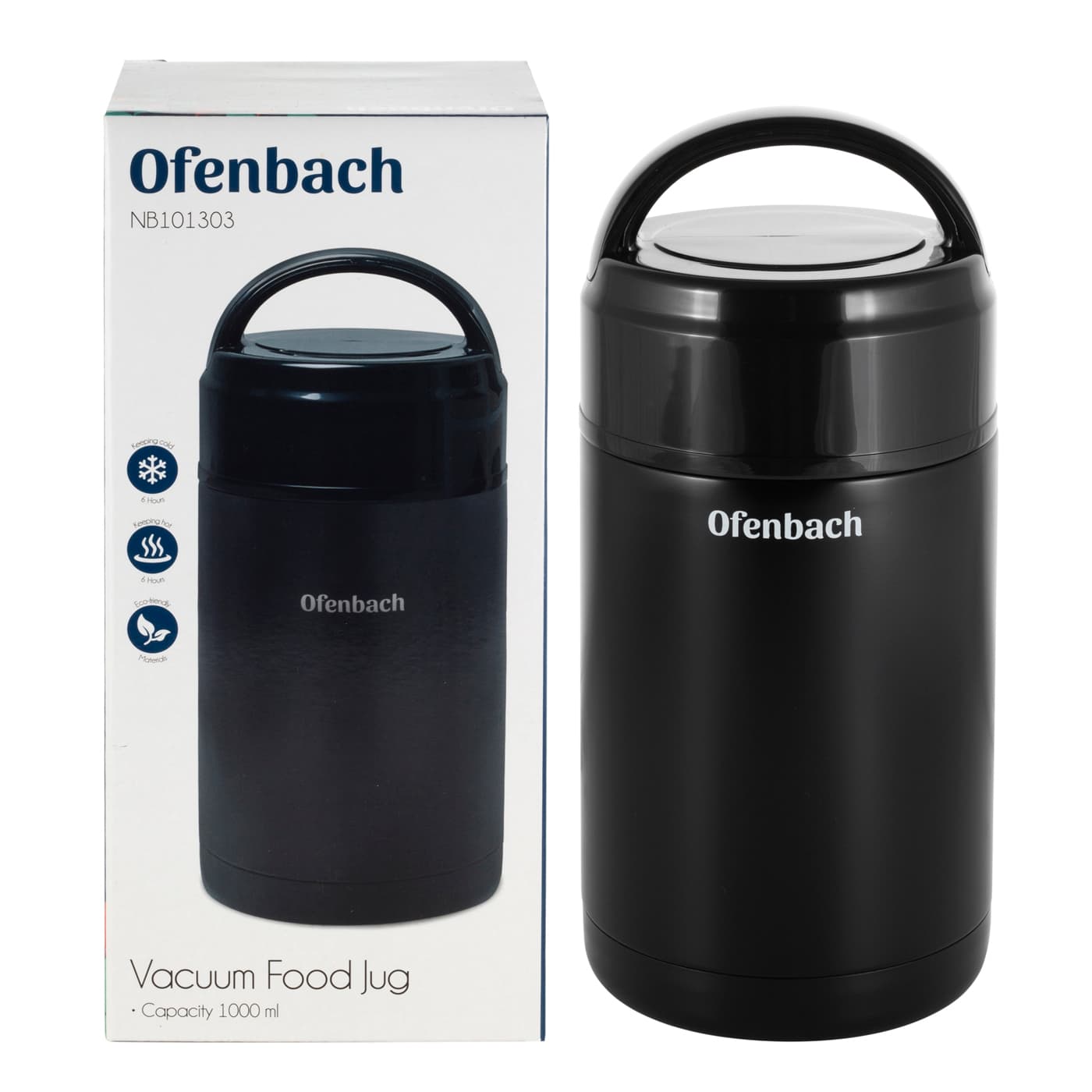 Термос для еды 1000 мл. из нержавеющей стали Ofenbach NB 101303