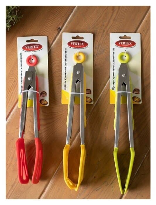 Щипцы силиконовые, квадратный, маленький 27см Kitchen Ware
