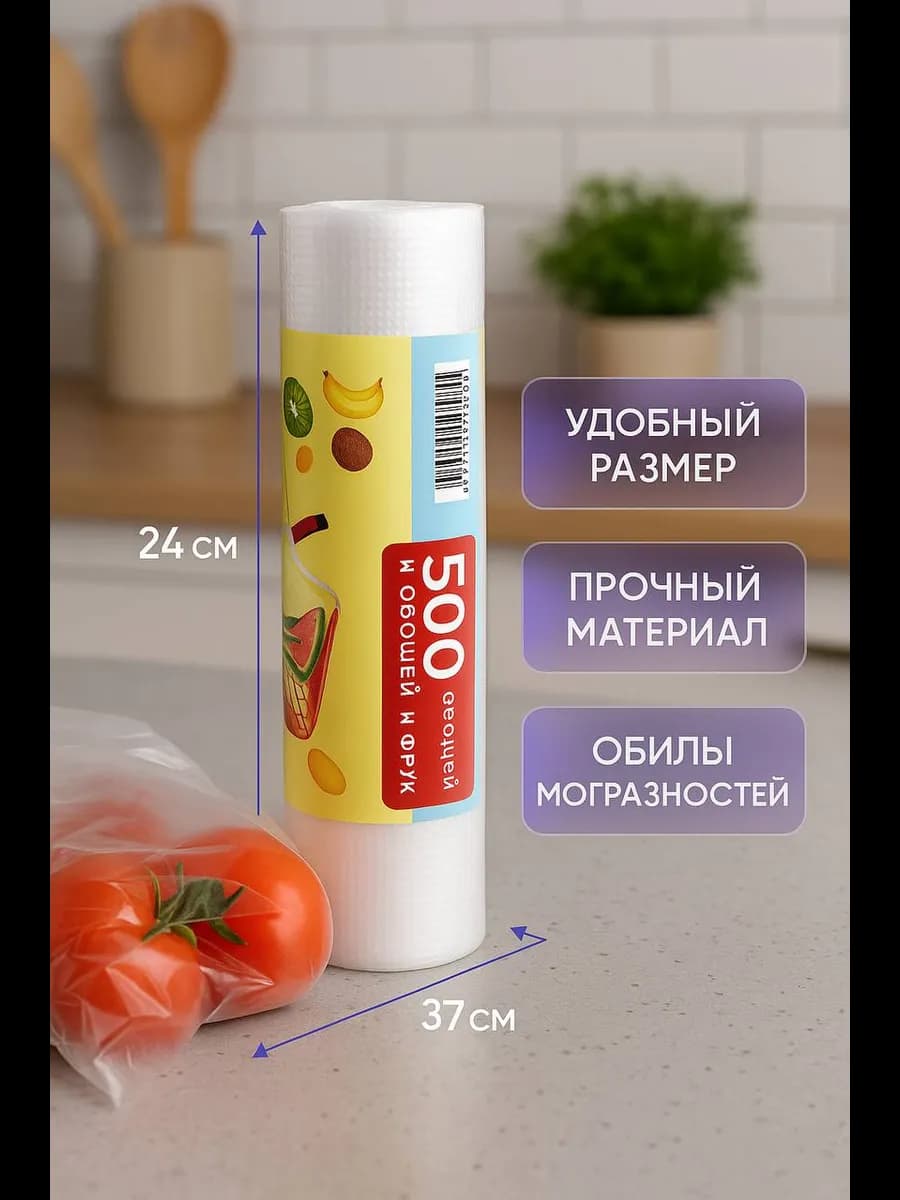 Пакеты фасовочные 24х37 500шт