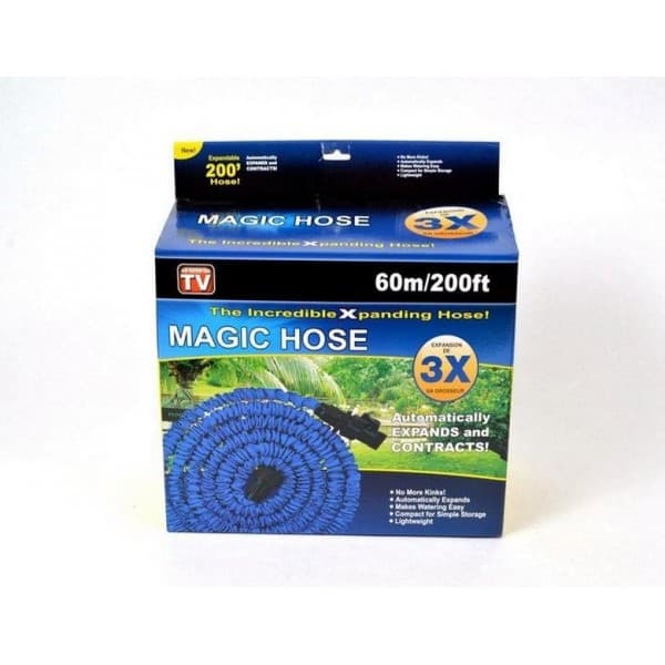 Шланг растягивающийся Magic Hose 60м (зелений и синий)