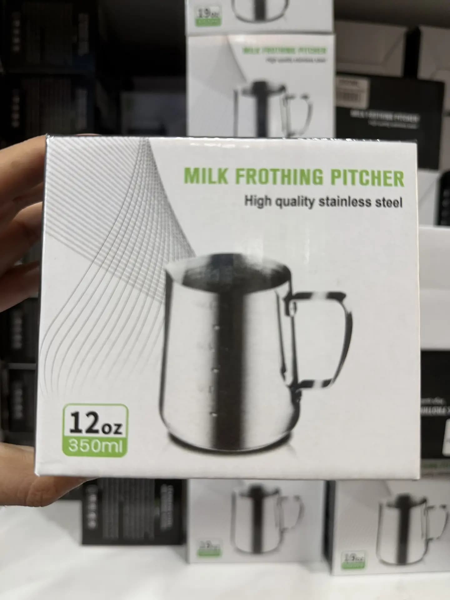 Питчер для молока 0.35л (12oz), с разметкой "POURING POT"