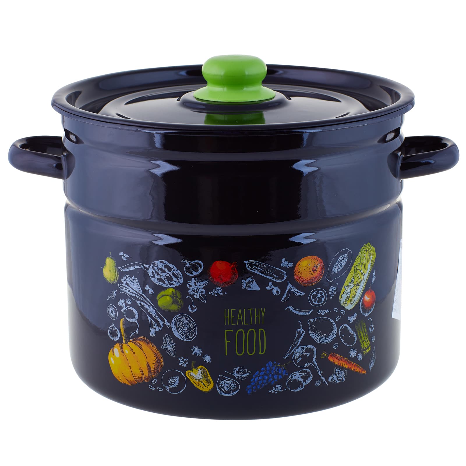 Кастрюля эмал 9,0л цилиндрическая Healthy food TM Appetite