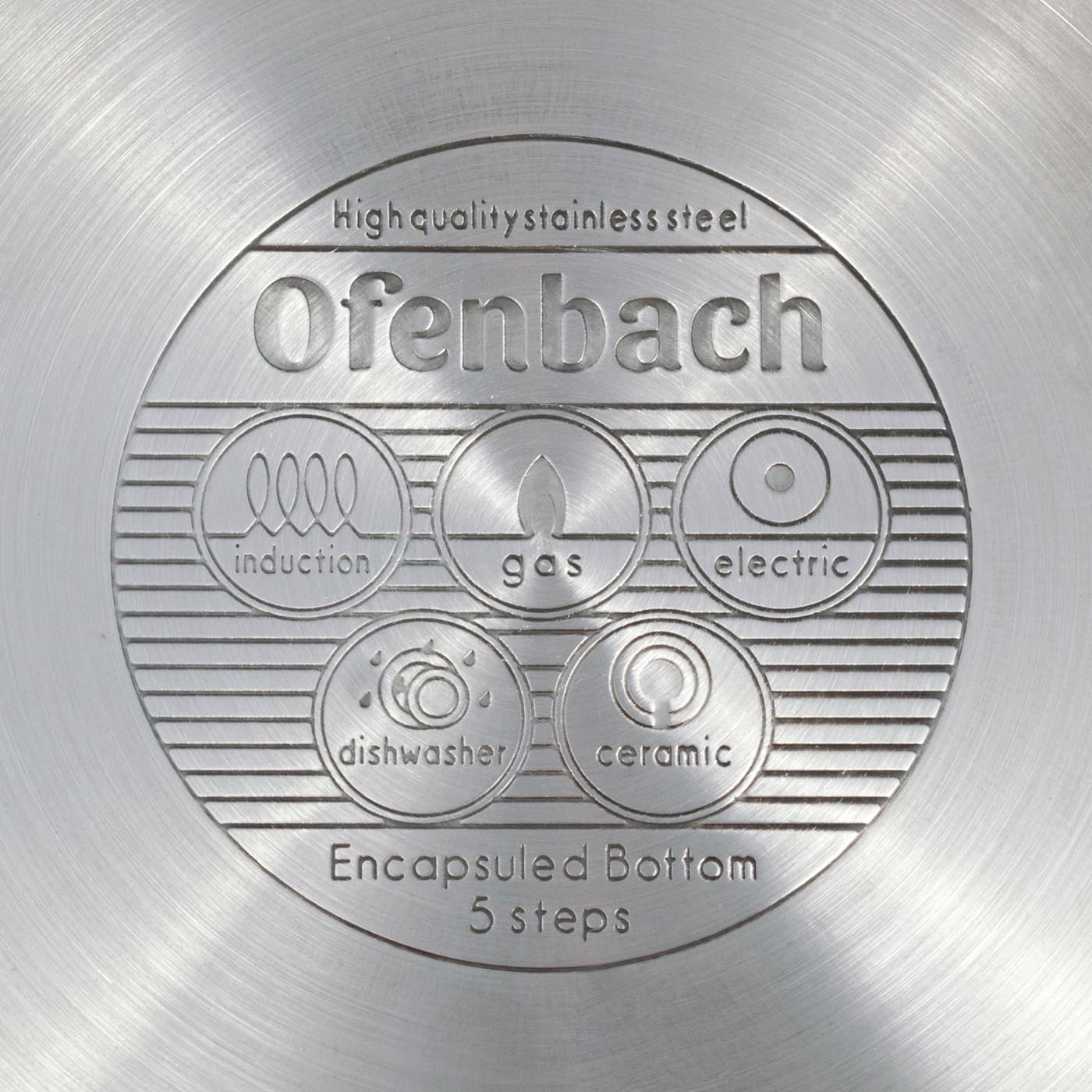 Кастрюля 3,4 л. из нержавеющей стали Ofenbach NB 100513