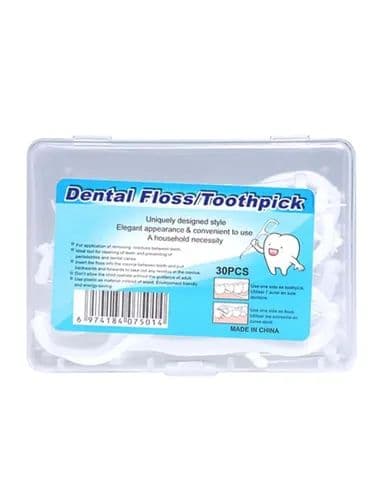 Зубная нить для чистки полости рта, флоссер, зубочистки. Dental Floss 30pcs