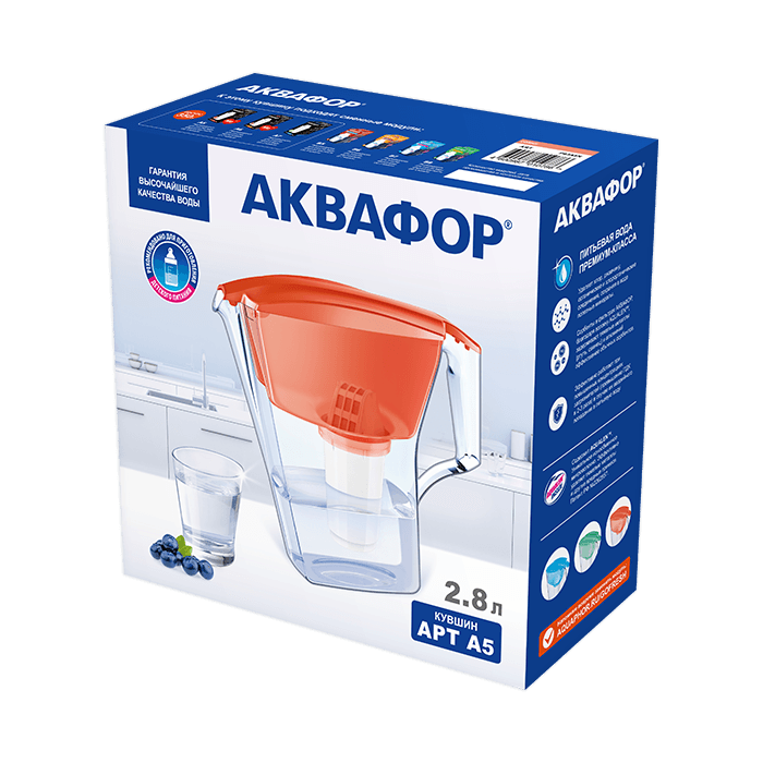 Кувшин (Фильтры) для воды 2.8л "Аквафор АРТ А5"