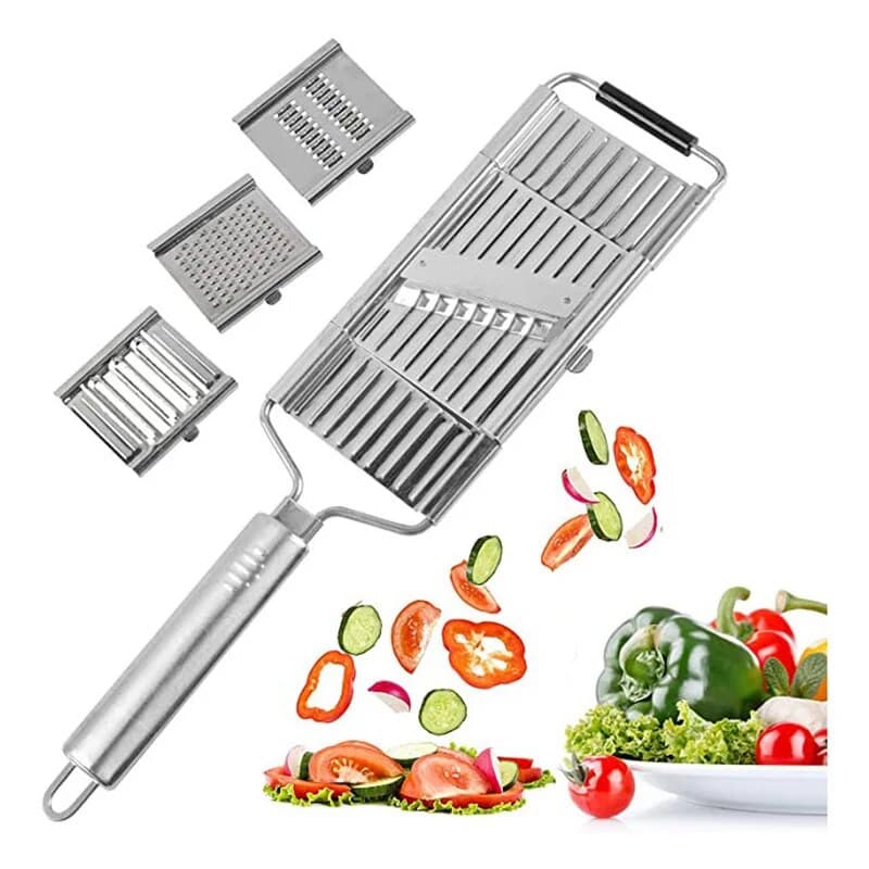 Терка для овощей сыра и корейской моркови ручная с 3-насадками. GRATER