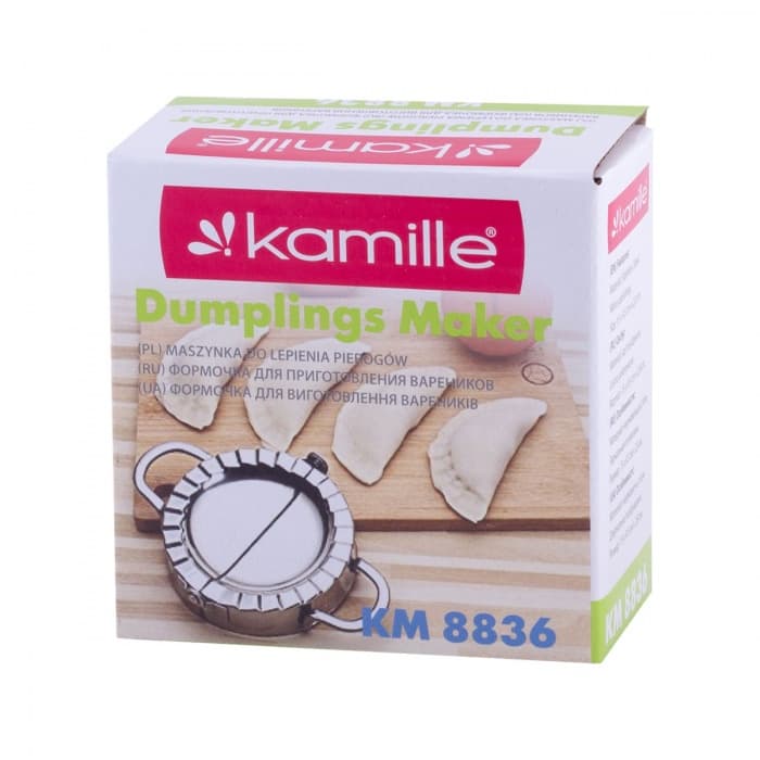 Форма для лепки вареников 8,5 см. из нержавеющей стали Kamille KM-8837