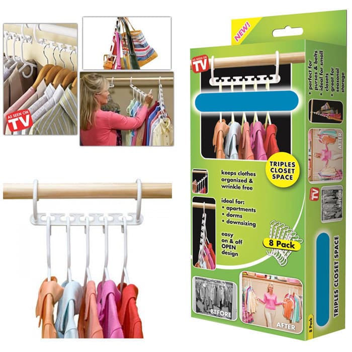 Набор чудо-вешалок Triples Closet Space, 8 шт