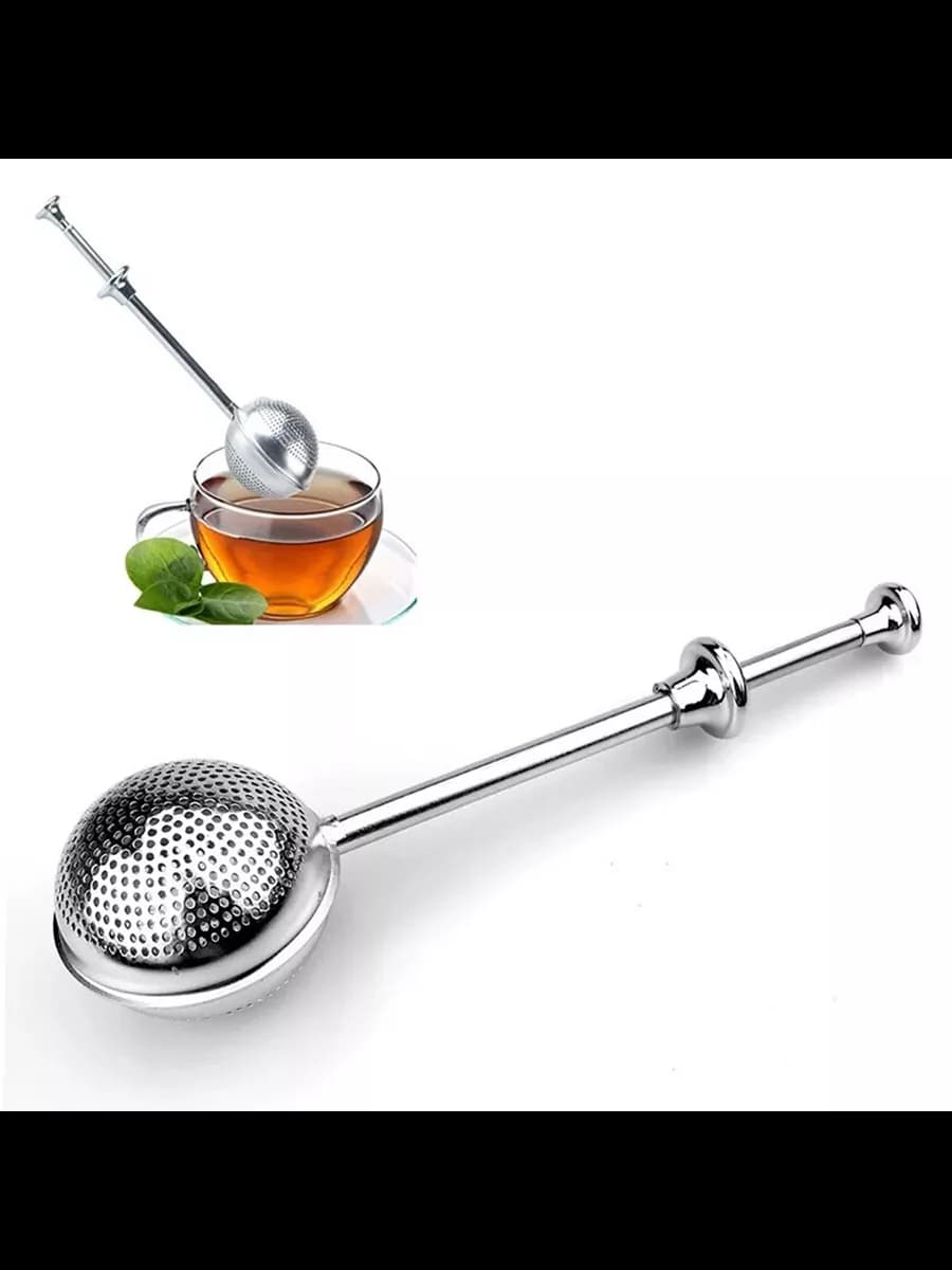Ситечко для чая с ручкой из нерж.стали. 18х5см