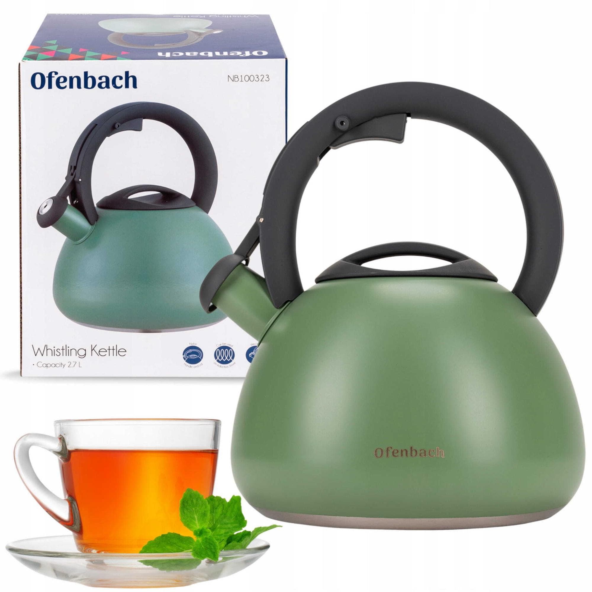 Чайник 2,7 л. из нержавеющей стали со свистком Ofenbach NB 100323