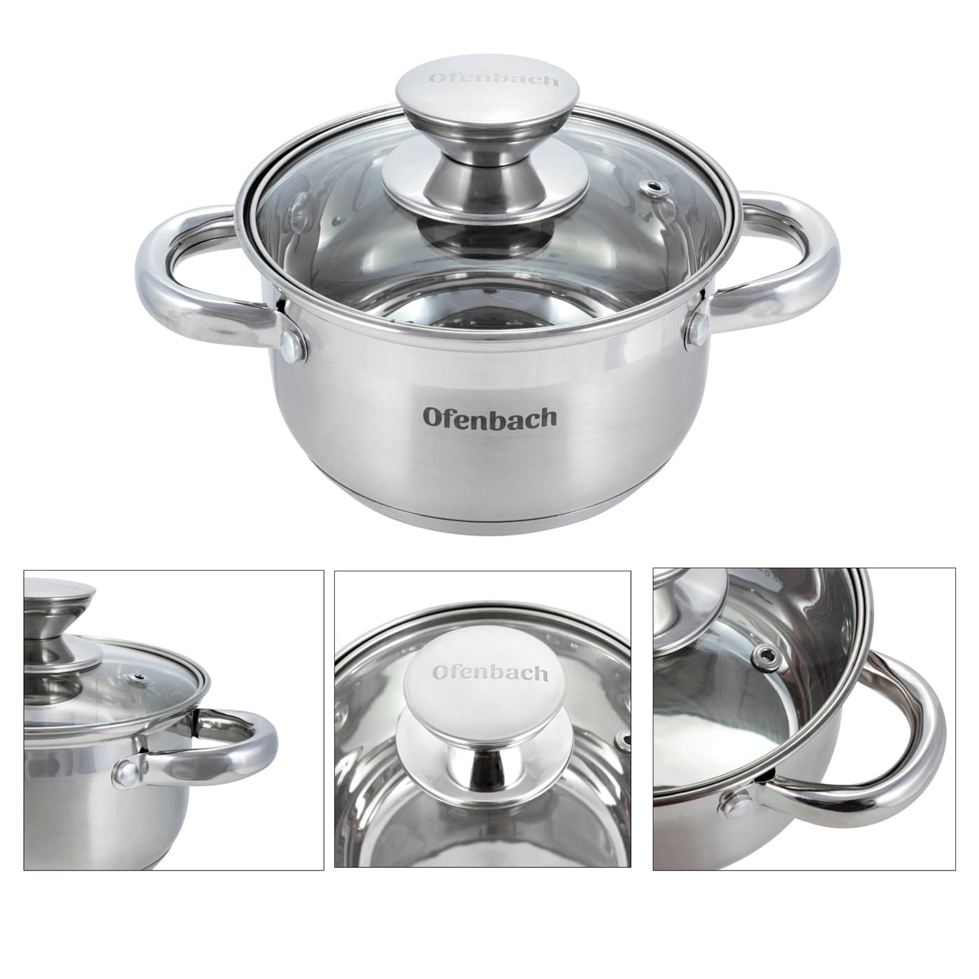 Кастрюля 1,7 л. из нержавеющей стали Ofenbach NB 100511