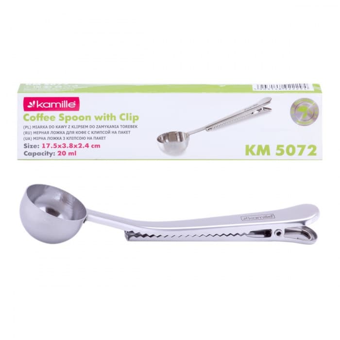 Ложка для кофе мерная c зажимом Kamille КМ5072