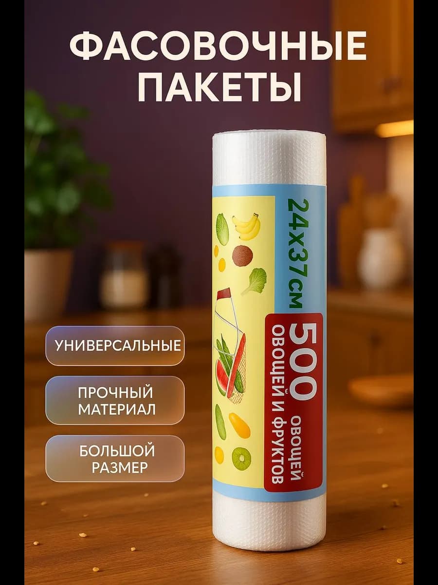 Пакеты фасовочные 24х37 500шт