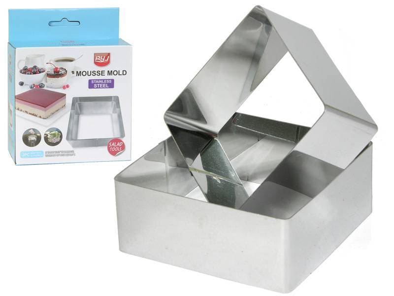 Набор колец для салата 2шт квадрат "MOUSSE MOLD"