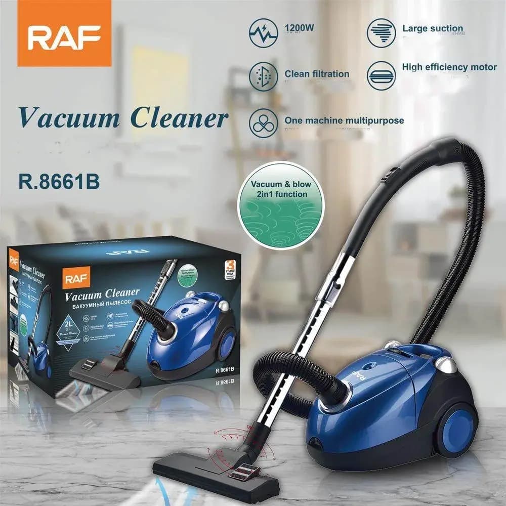 Пылесос вакуумный 2.0л 1200W, "Vavuum Cleaner" R.8661B, RAF. *