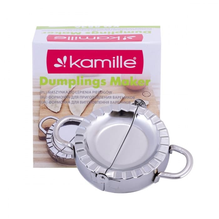 Форма для лепки вареников 10 см. из нержавеющей стали Kamille KM-8836