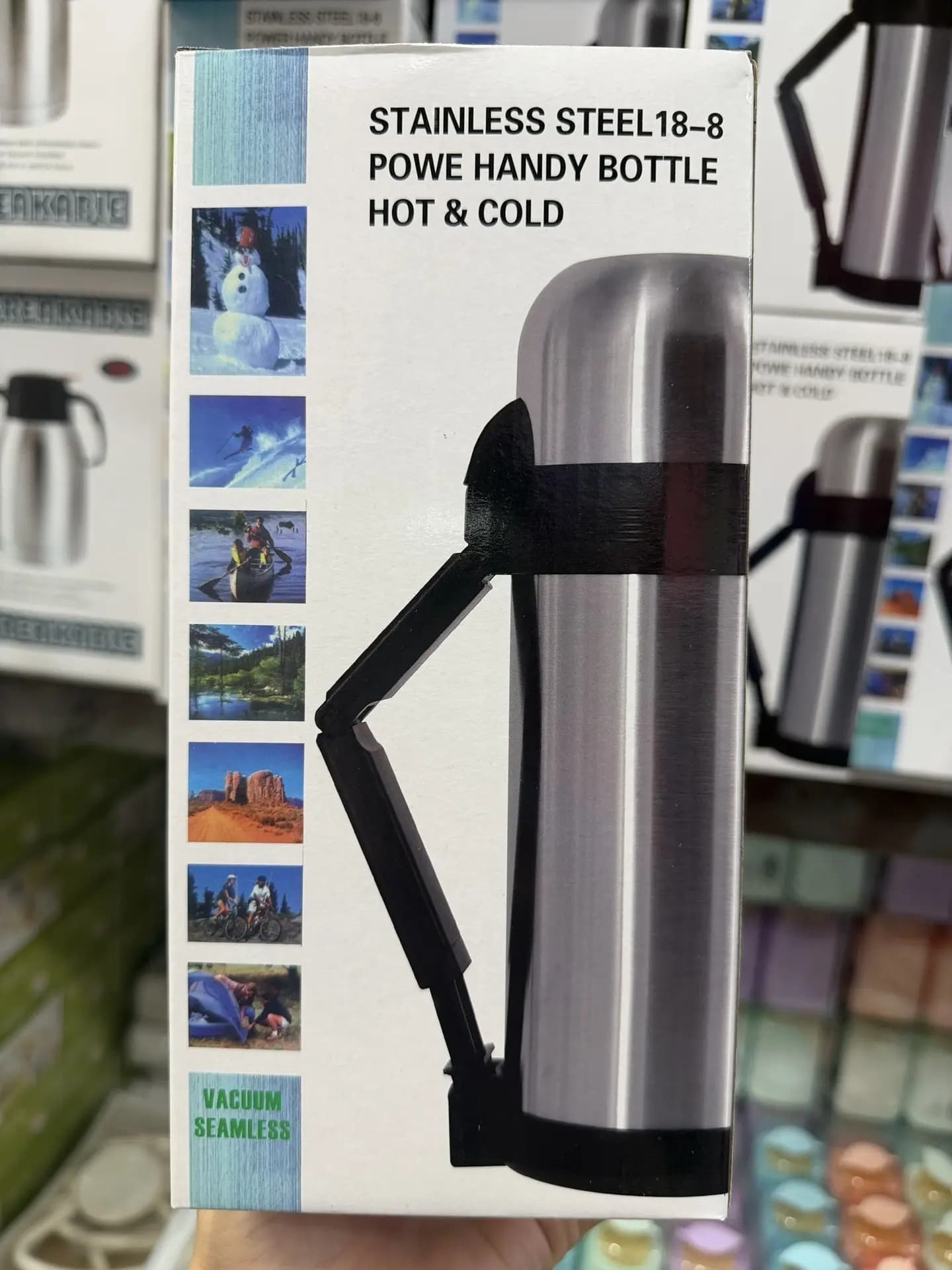 Термос пищевой 1500 мл из нержавеющей стали,"TRAVEL BOTTLE"