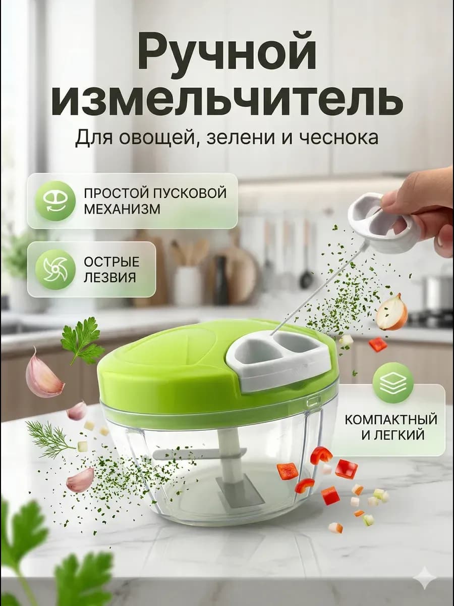 Овощерезка ручной измельчитель овощей и фруктов Nicer Dicer (SPEEDY CHOPPER)