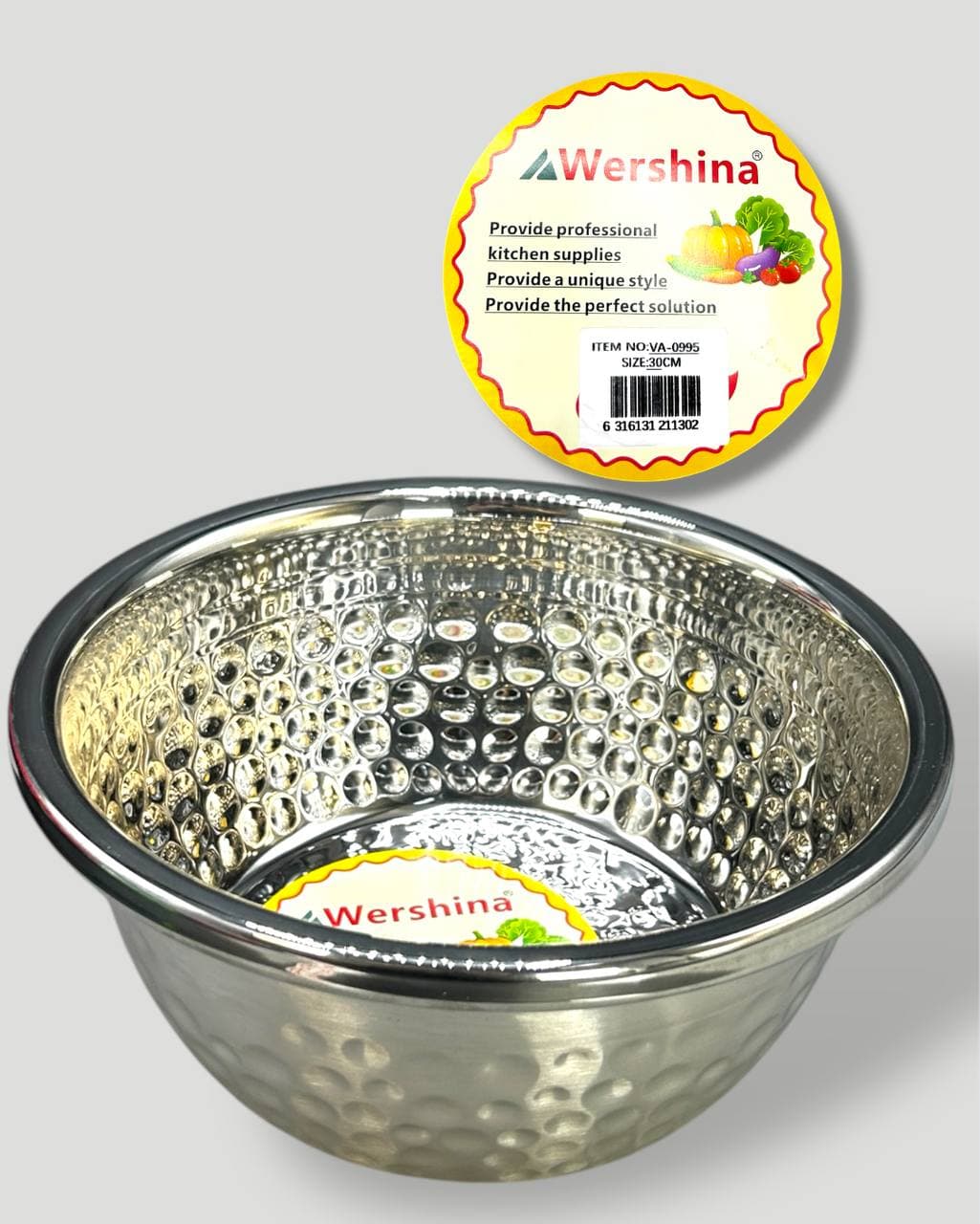 Миска Ø 30 см из нержавеющей стали Wershina