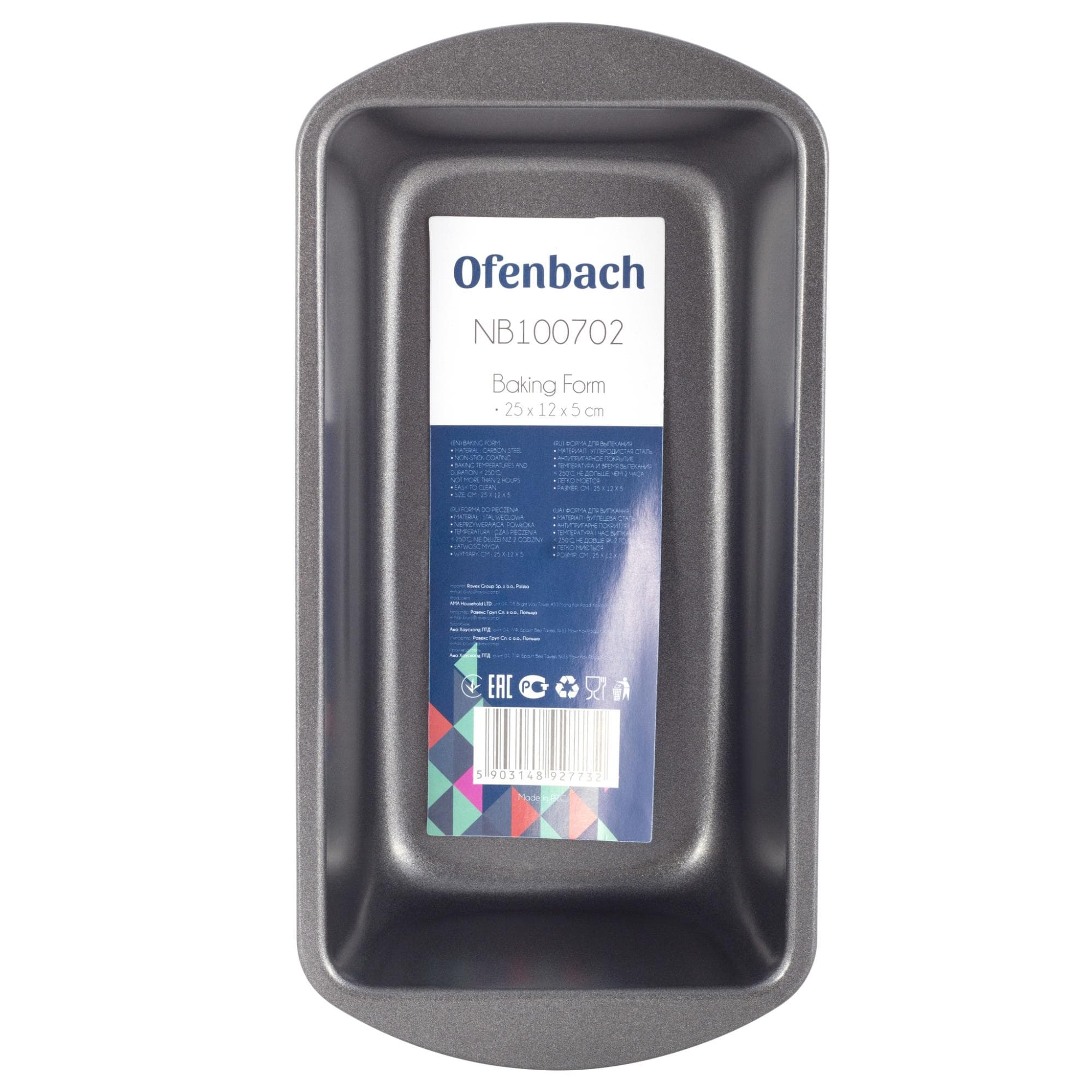 Форма для запекания Ofenbach NB 100702 (25,5х13х5,5 см) из углеродистой стали