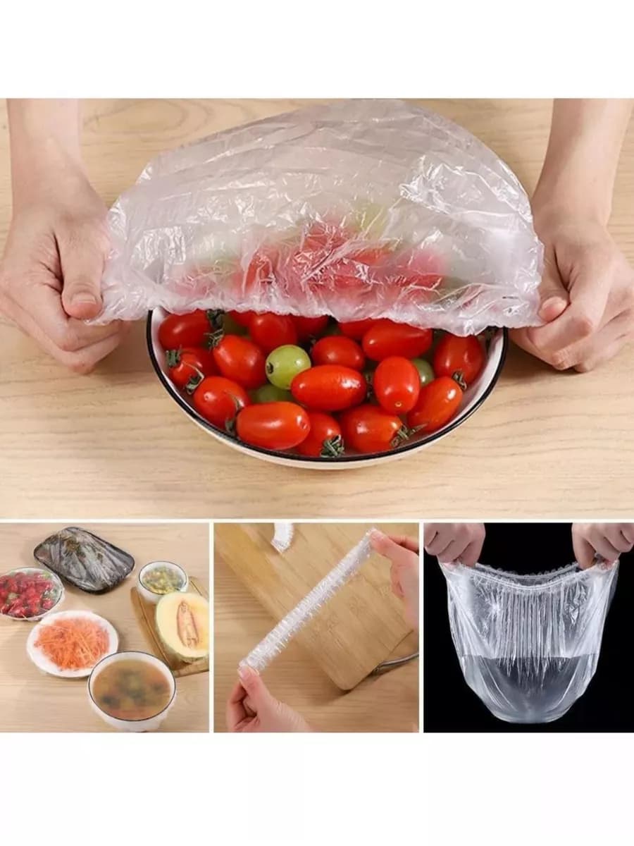 Пакеты для продуктов, шапочки для посуды еды, крышка-чехол, 100шт."Especially for you"