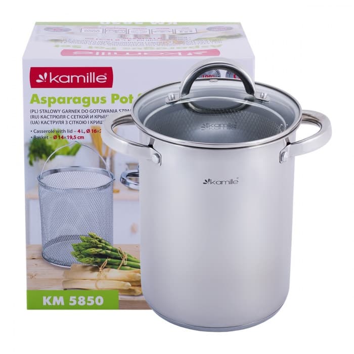Кастрюля для спаржи 4 л. Kamille KM 5850