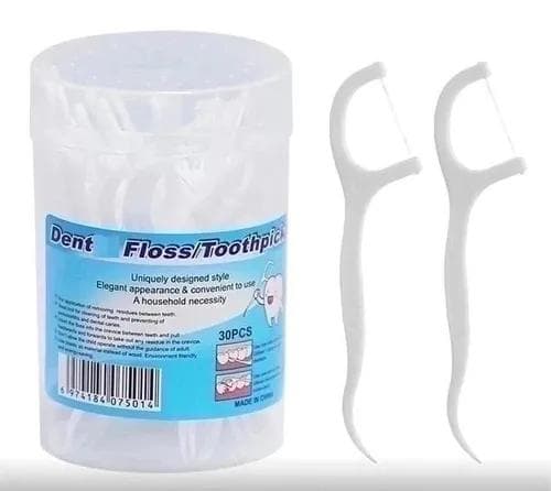Зубная нить для чистки полости рта, флоссер, зубочистки. Dental Floss 30pcs