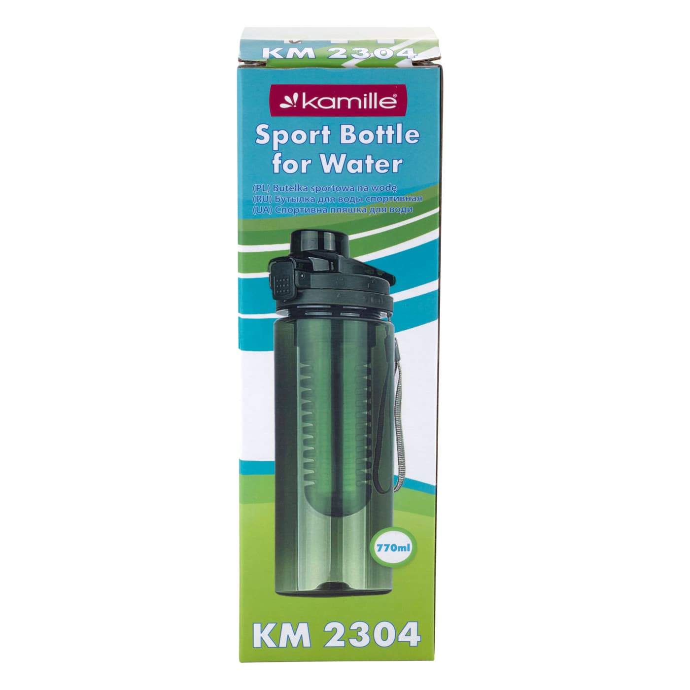 Бутылка спортивная для воды 750 мл. Kamille KM-2304 из пластика тритан
