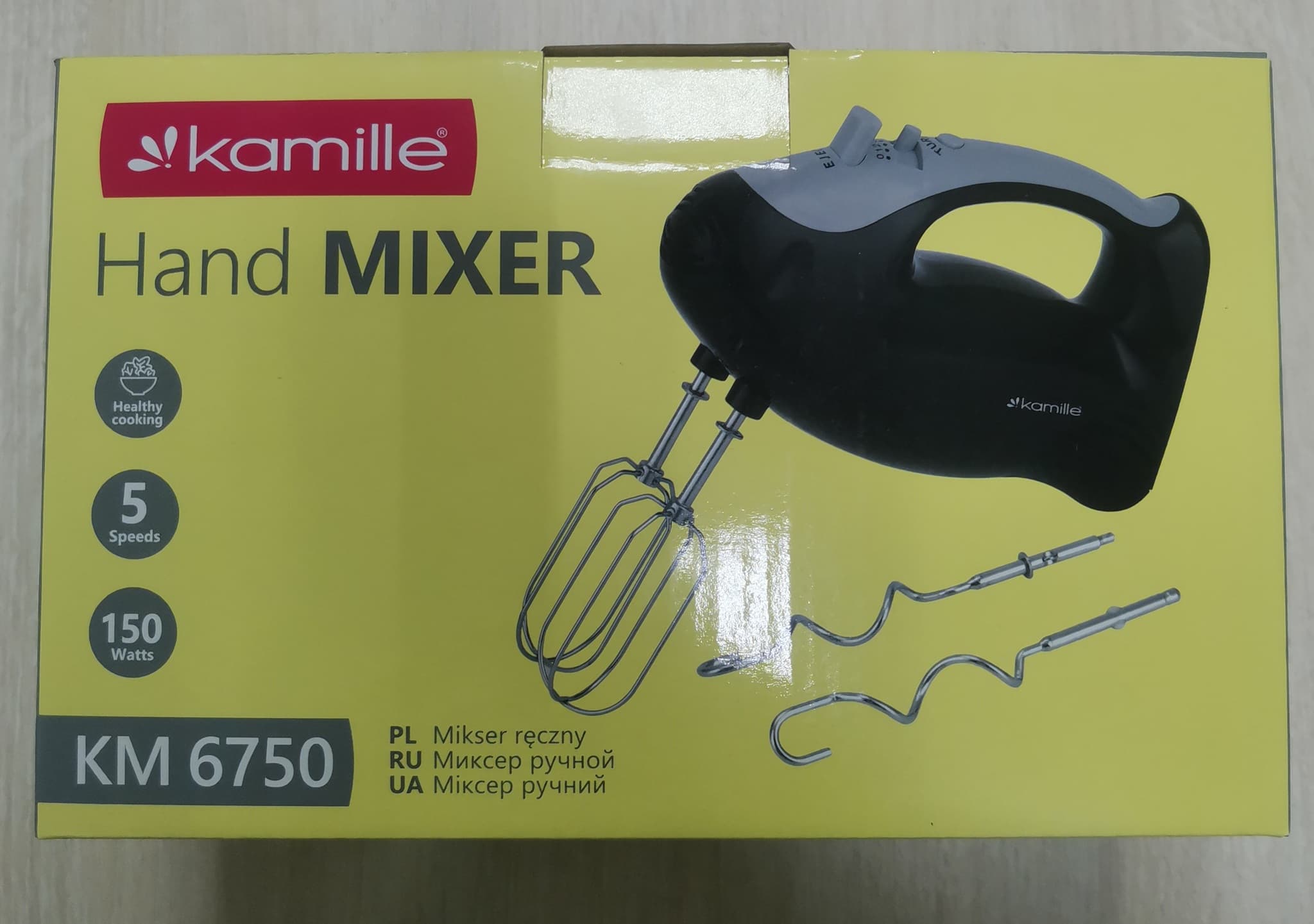 Миксер электрический ручной 150 Вт. Kamille KM 6750