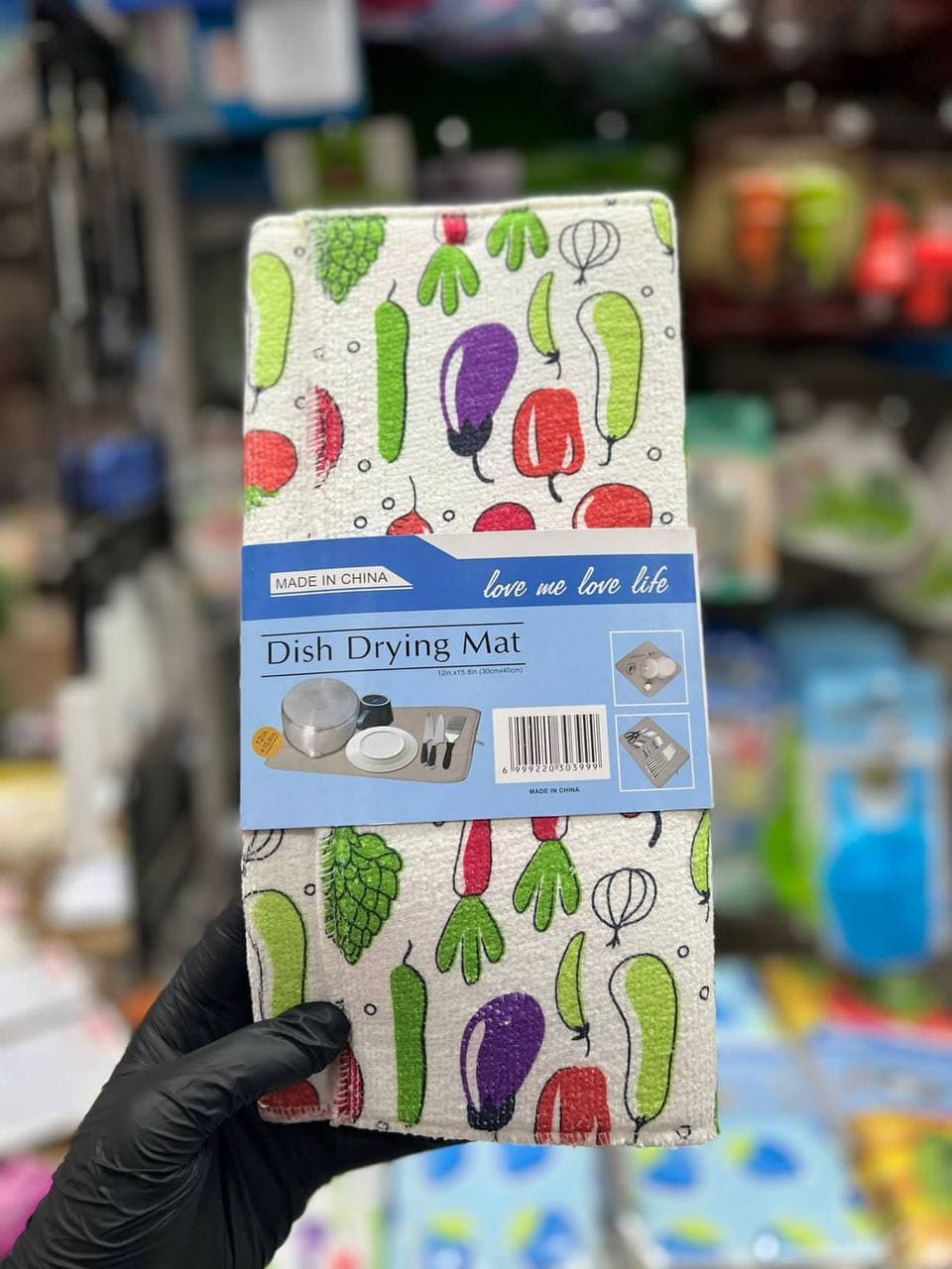 Коврик для сушки посуды из микрофибры "Dish Drying mat".12in.x15.8in.(30cm x 40cm)