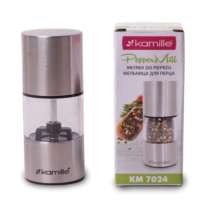 Мельница для специй Kamille KM-7024 (d5х12.6 см.)
