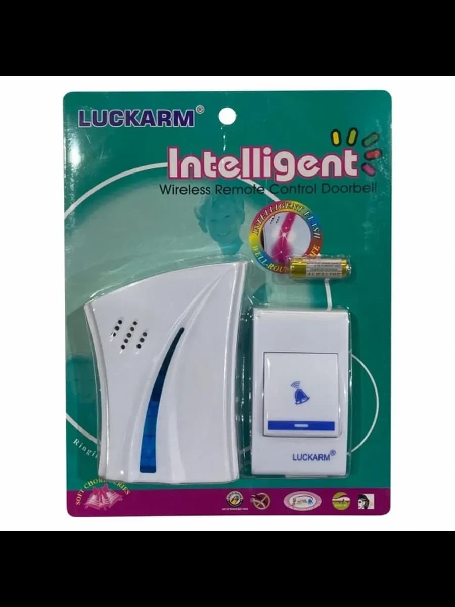 Беспроводной звонок дверной на батарейках на дверь, 100м, "Intelligent"