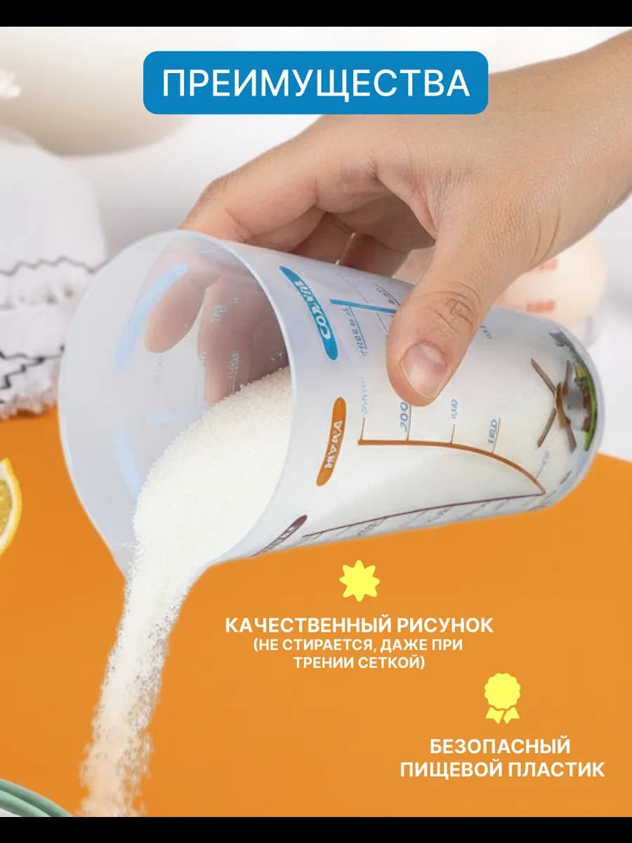 Стакан мерный для выпечки ЛБ-225 500мл Libra Plast