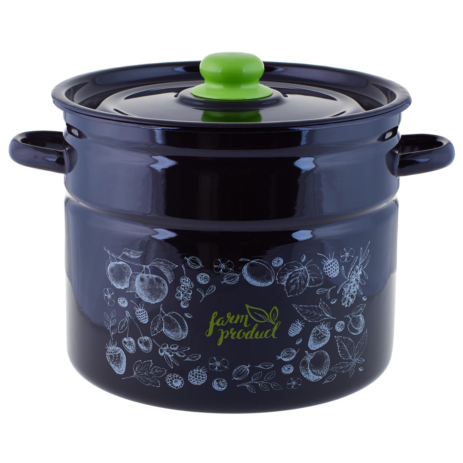 Кастрюля эмал 9,0л цилиндрическая Berry TM Appetite