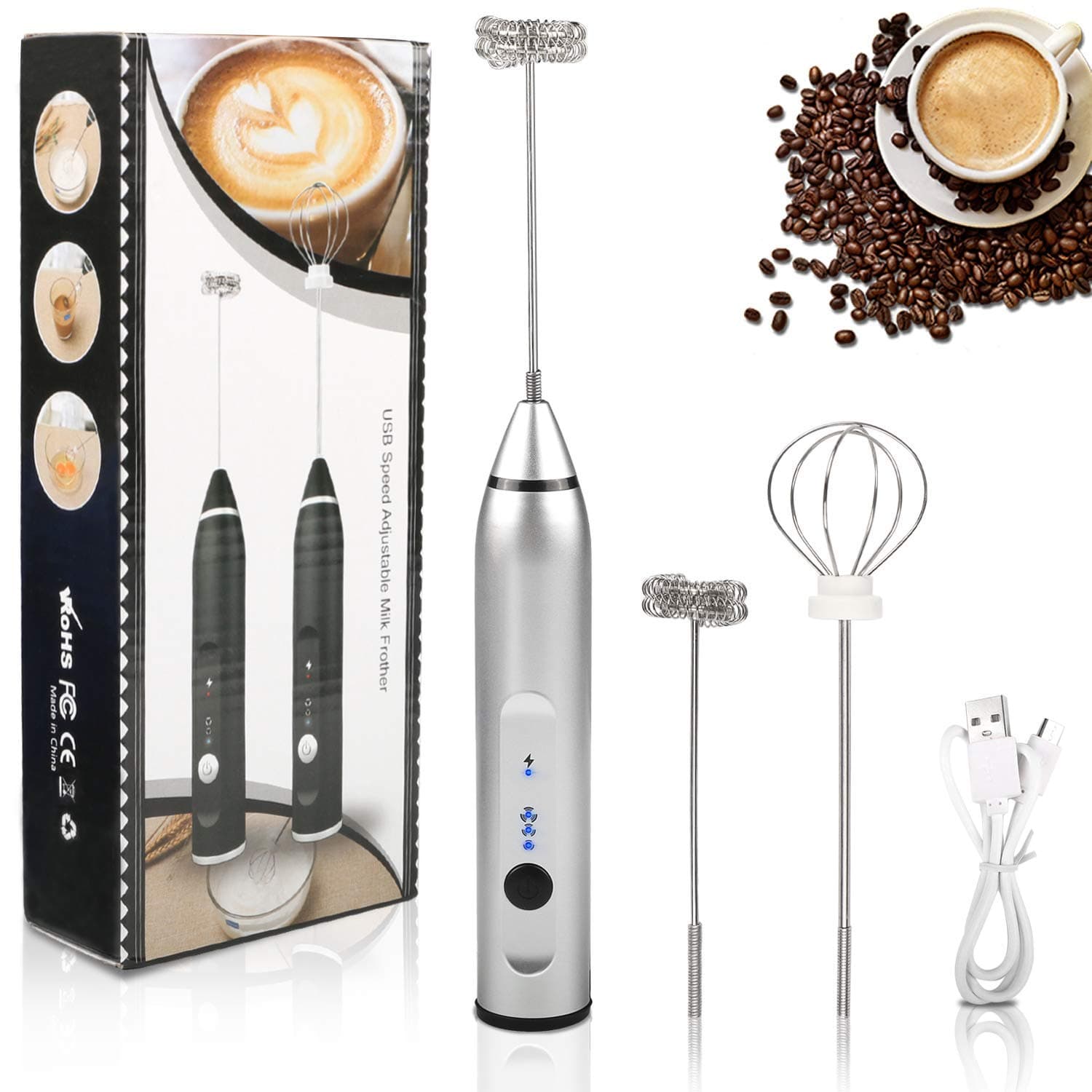 Ручной миксер капучинатор (вспениватель) "Adjustable Milk Frother". N32