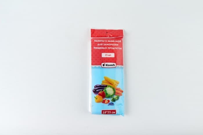 Пакеты с защелкой для заморозки пищевых продуктов 18-25см (25 шт)