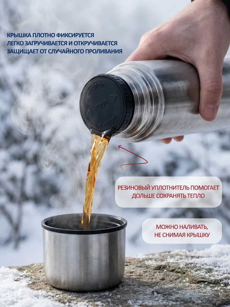 Термос для напитков 0.75л "ПОЛЯРНИК"