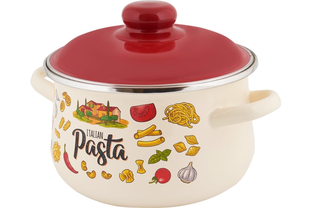 Кастрюля эмал коническая appetite Pasta ITALIAN 2 л 1с45я