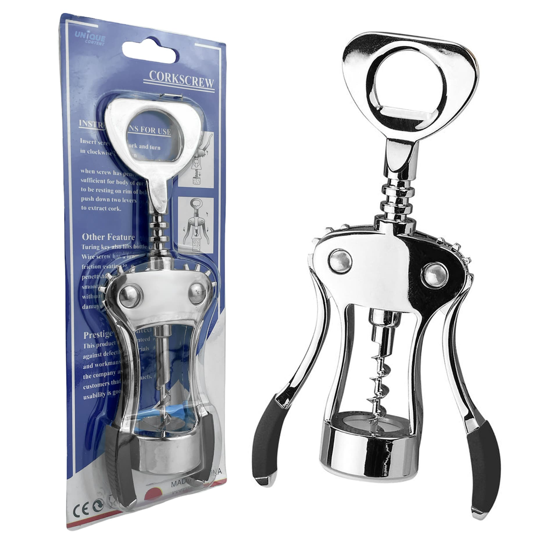 Штопор, металлический 18 см CORKSCREW